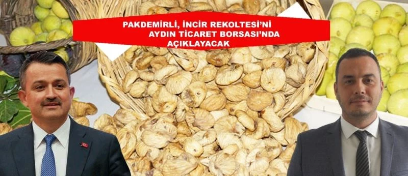 Bakan Pakdemirli, Kuru İncir Rekoltesi’ni ATB’de açıklayacak
