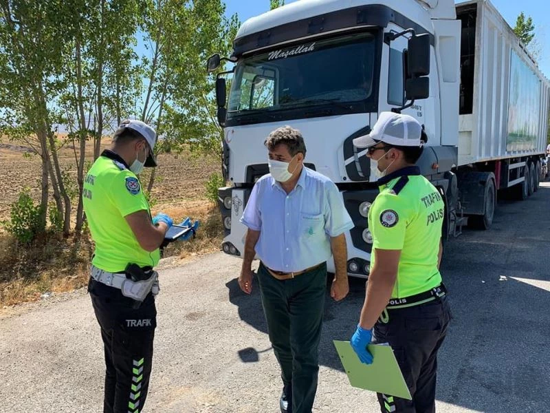 Kaymakam Tortop, trafik ekipleri ile denetim yaptı
