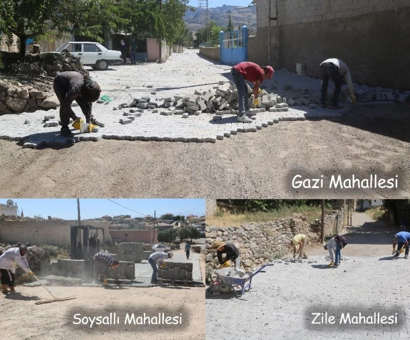 Develi’de Gazi - Zile ve Soysallı Mahallelerinde parke seferberliği
