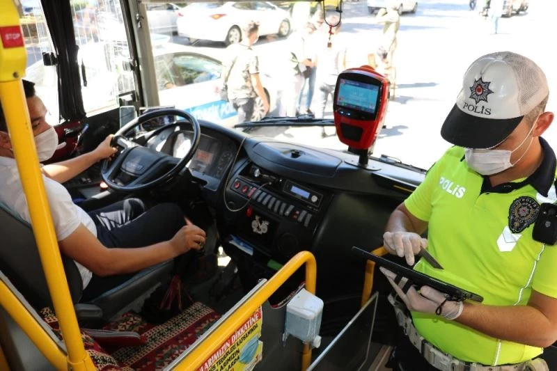 Kahramanmaraş’ta otobüslerde denetim
