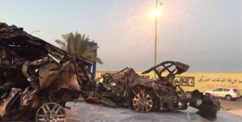 Süleymani’nin içinde bulunduğu araç Bağdat Havalimanı yolu üzerine konuldu
