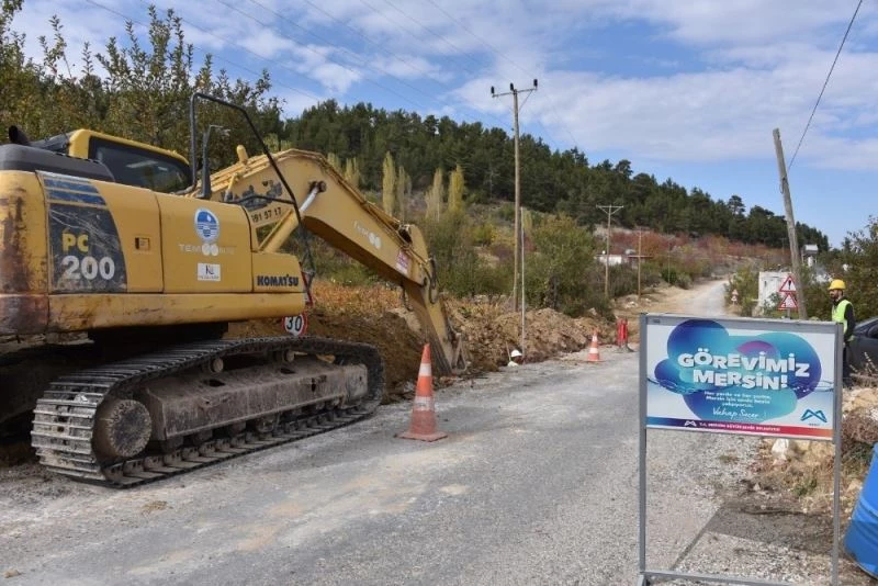 Gülnar’a 27.5 kilometre içmesuyu hattı döşendi
