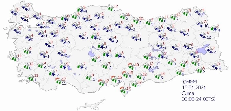 Meteoroloji 5 günlük tahminleri açıkladı

