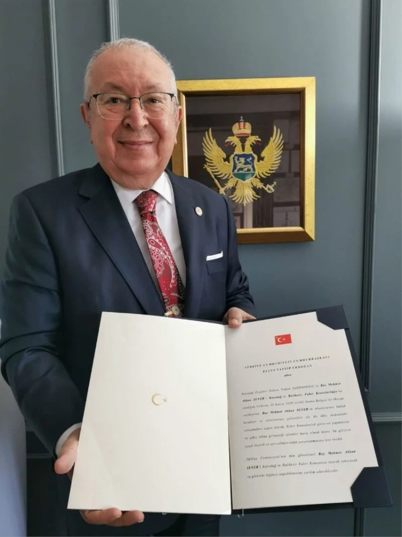 Dr. Akkan Suver, Karadağ Balıkesir Fahri Konsolosluğuna atandı
