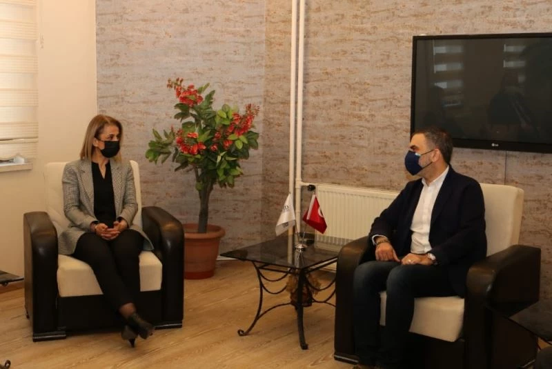 Vali Becel, KAPTİD Başkanı Dinler’i ziyaret etti
