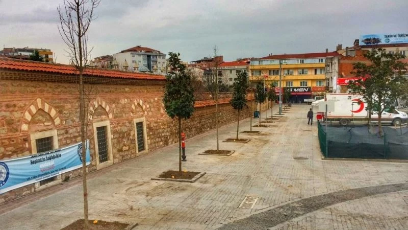 Gebze’de kent meydanı manolya ağaçları ile süsleniyor
