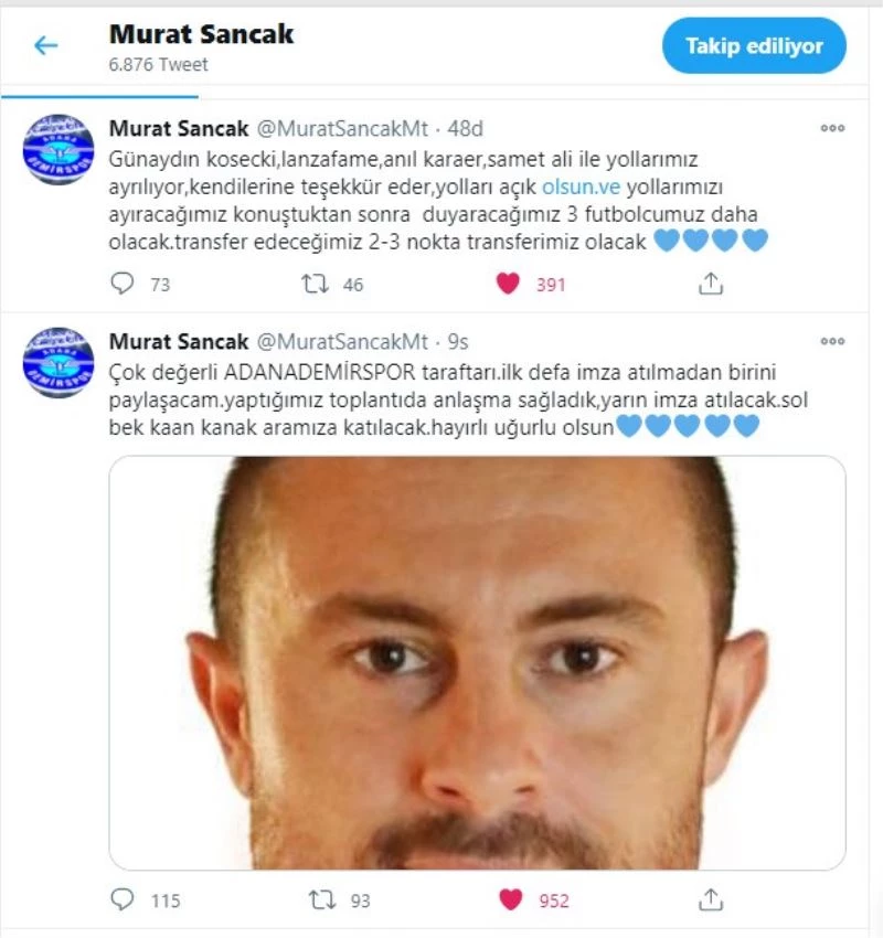 Adana Demirspor’da 4 futbolcuyla yollar ayrıldı
