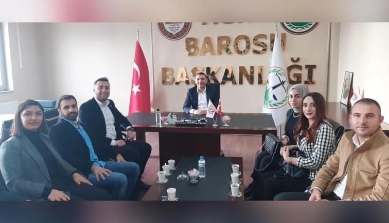 UCİM ekibinden Baro Başkanı Aydın’a Ziyaret
