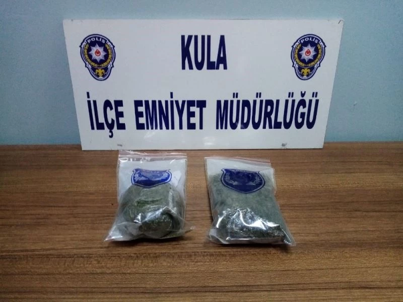 Kula İlçe Emniyetten esrara geçit yok
