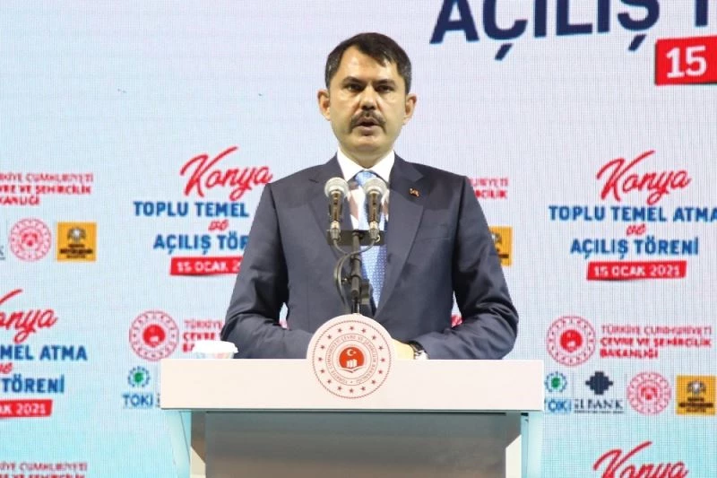 Bakan Kurum: “Yatırım değeri 1.6 milyar lira olan 38 projemizi de büyük oranda tamamladık”
