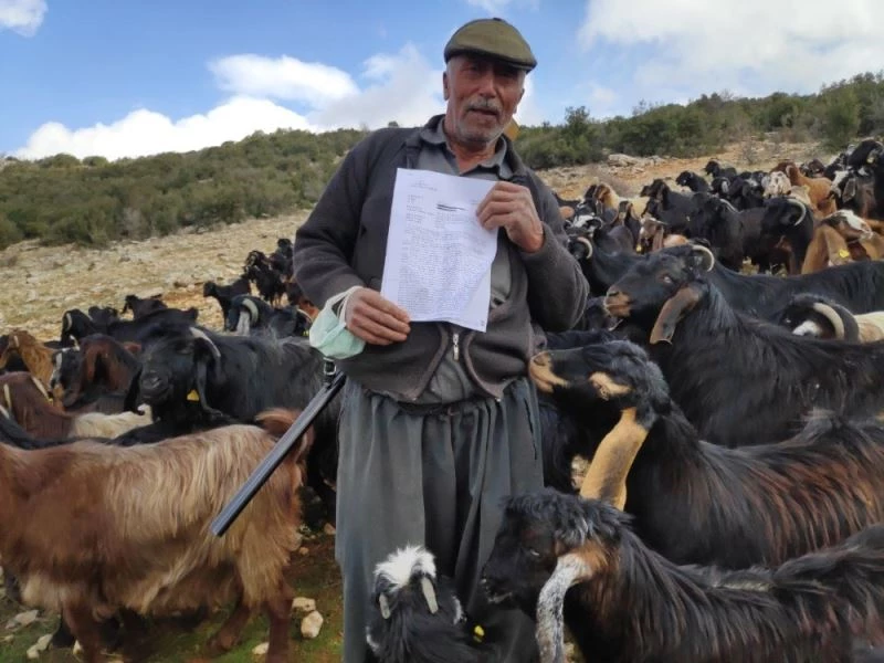 (Özel) Elinde tüfekle kaybolan koyununu arayan çobana 974 TL ceza kesildi
