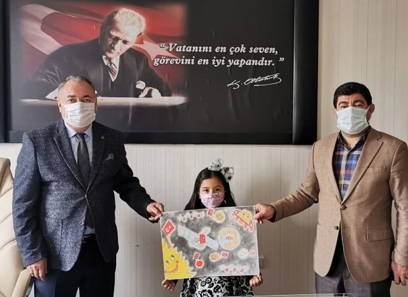 Minik Mualla’nın çizdiği resim 