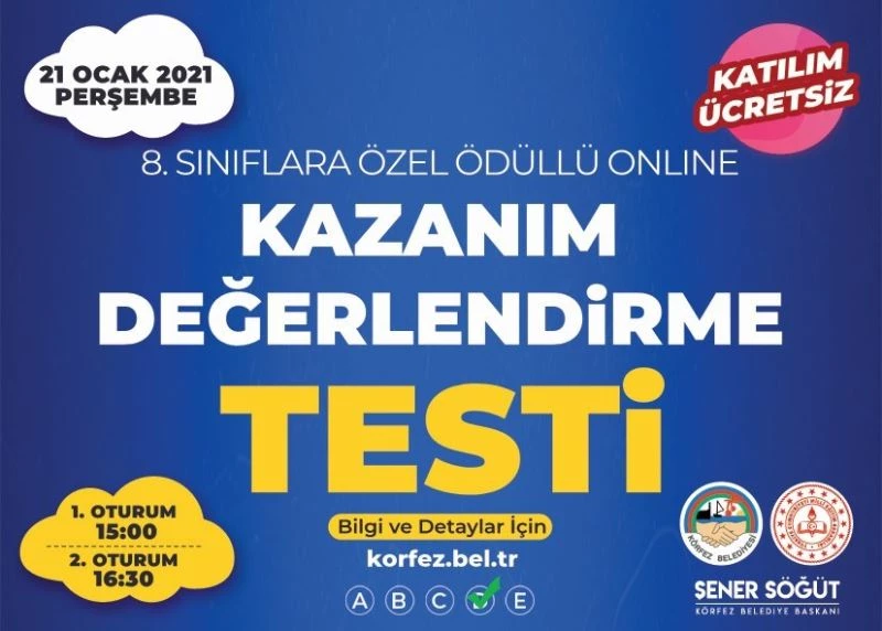 Körfez Belediyesi’nden online deneme sınavı
