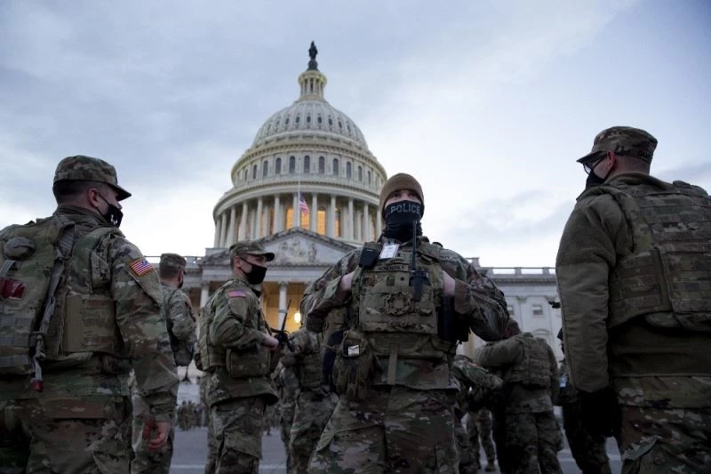 Washington D.C’de Ulusal Muhafızlar gece gündüz nöbet tutuyor
