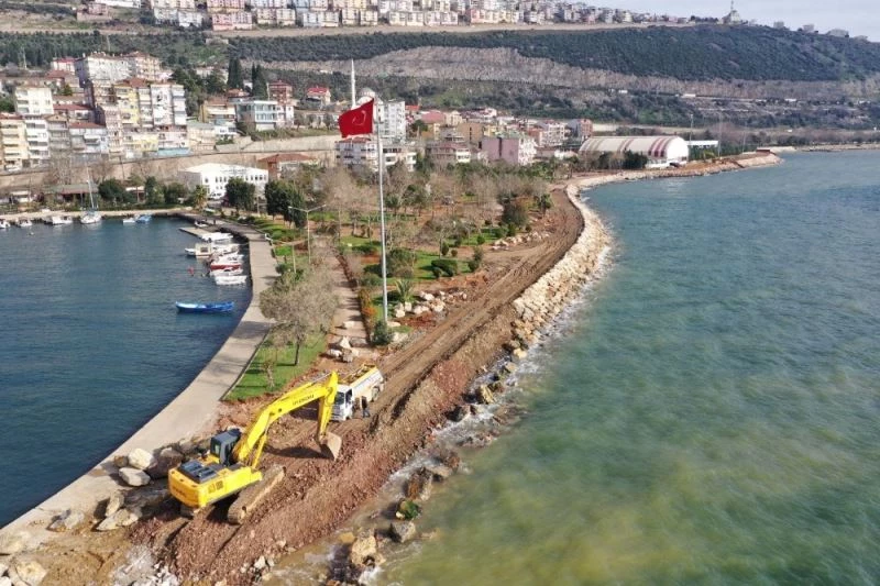 Hereke Sahilinde hummalı çalışma
