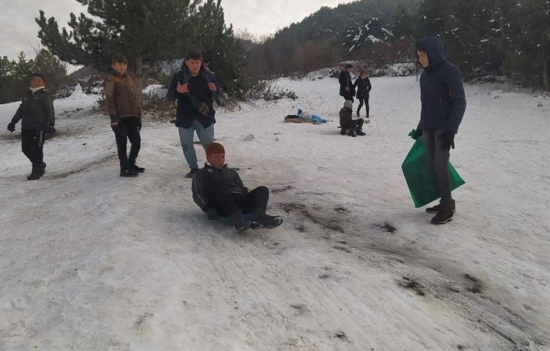 Kütahyalıların kayak keyfi
