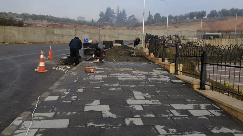 Dulkadiroğlu’ndan yol, parke ve bazalt tamiratı
