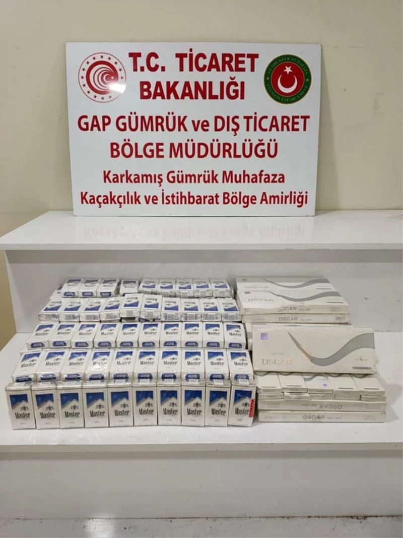 Karkamış’ta 2 bin 150 paket kaçak sigara yakalandı
