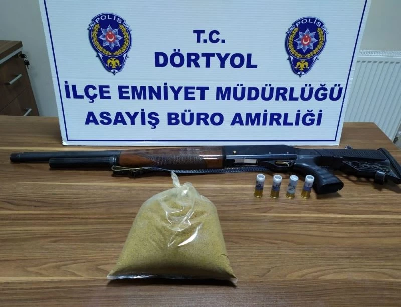 Dörtyol’da 1 kilo 100 gram kannabinoid uyuşturucu ele geçirildi
