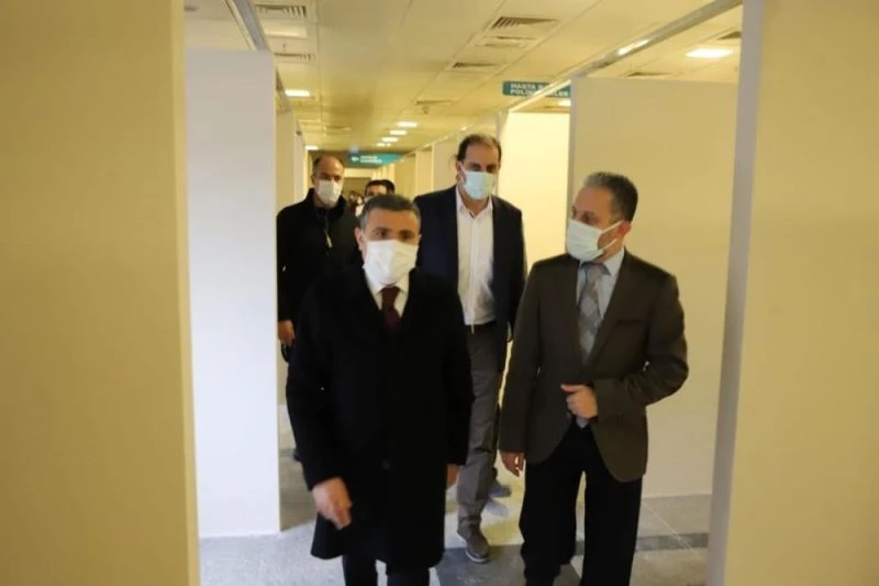 Vali Atay fizik tedavi hastanesini inceledi
