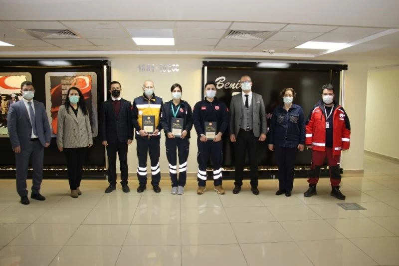 Aydın’da 112 Acil Sağlık Hizmetleri İstasyonlarına ödülleri takdim edildi
