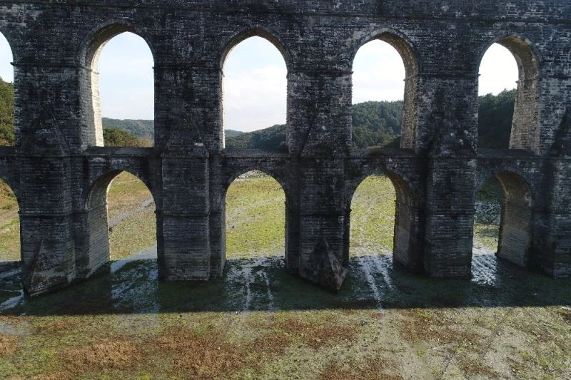 Alibeyköy Barajından sevindiren görüntü: Sular Moğlova Kemerine yaklaştı
