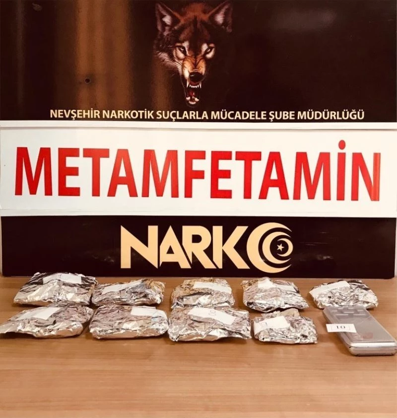 Nevşehir’de 481,87 gram metamfetamin ele geçirildi
