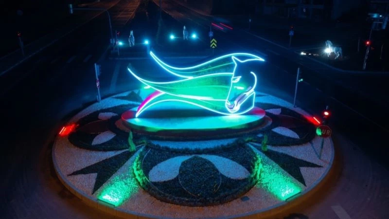 İtfaiye kavşağı yeni görünümüyle çok beğenildi
