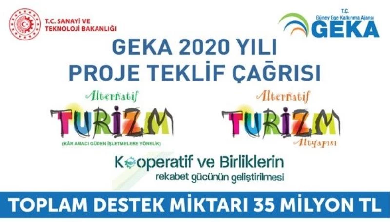 GEKA alternatif turizm ve kooperatif çağrısına 192 başvuru
