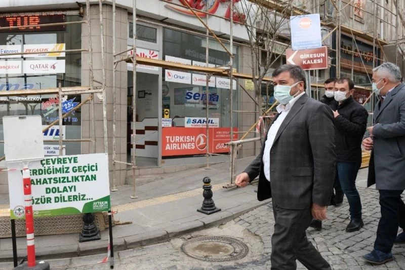 Giresun’da cephe giydirme ve sokak sağlıklaştırma çalışmaları başladı
