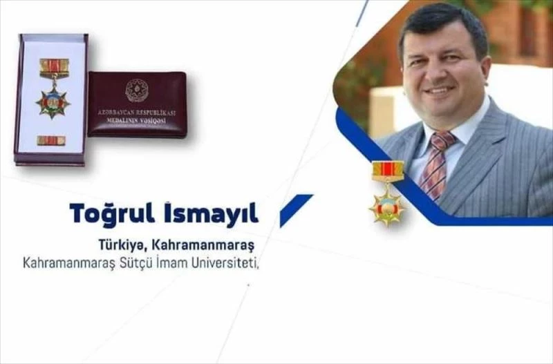 Kahramanmaraş Sütçü İmam Üniversitesi öğretim üyesine Azerbaycan Devlet Madalyası verildi