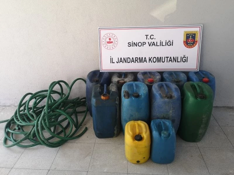 Sinop İl Özel İdaresi şantiyesinden mazot hırsızlığı
