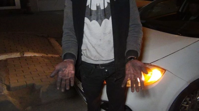 Kısıtlamada ellerindeki yağ ceza yemekten kurtardı
