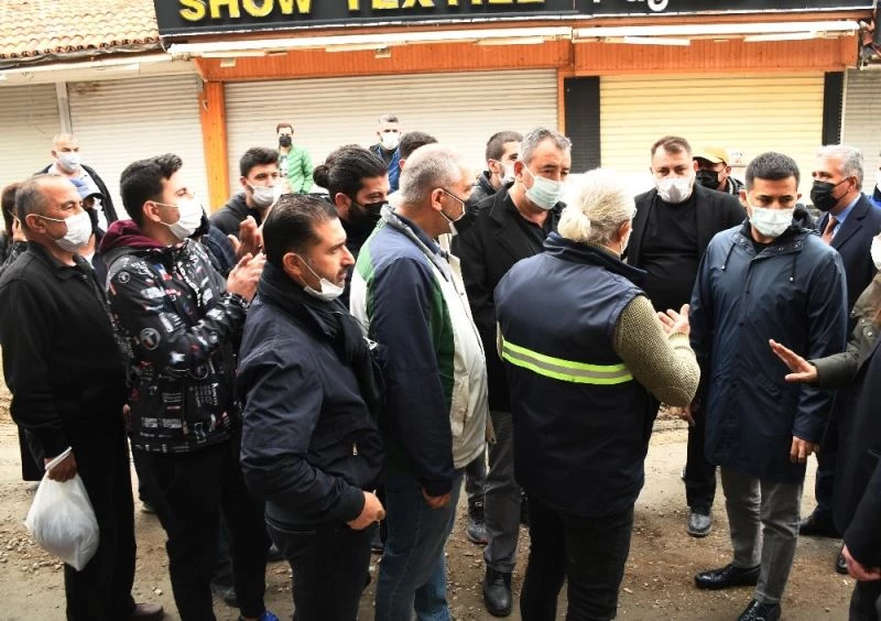 Ticaret Odası Başkanı Akdoğan, çarşılarda yürütülen çalışmaları inceledi
