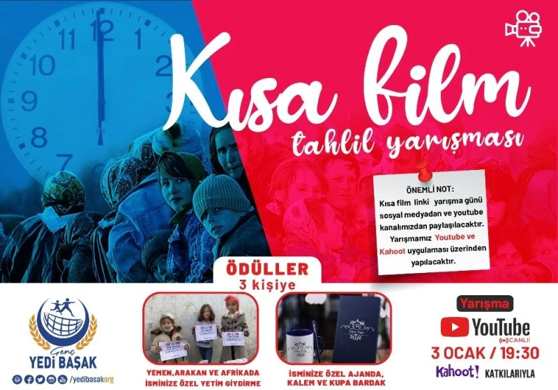 Genç Yedibaşak’tan online kısa film tahlil yarışması

