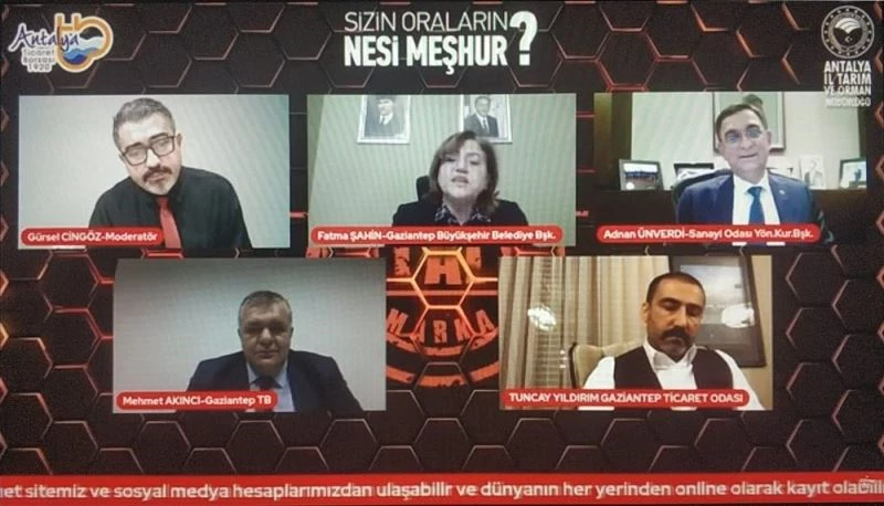 Online programda Antep baklavası ve katmerini anlattı
