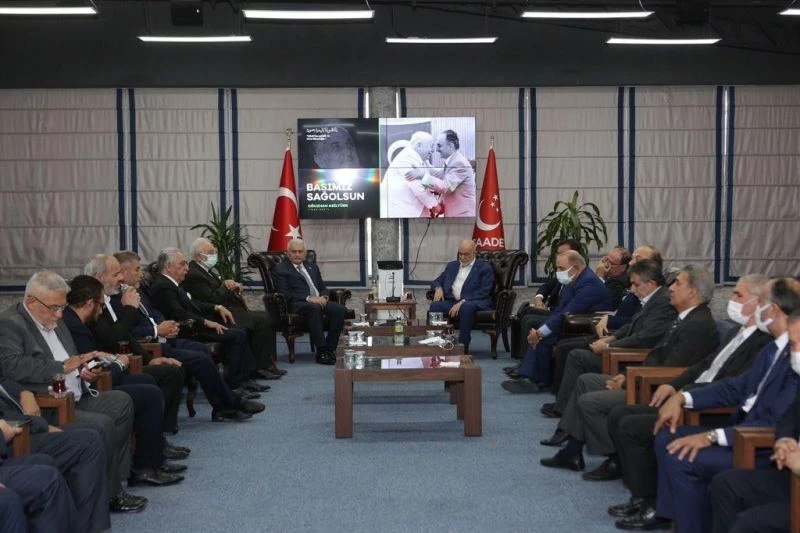 AK Parti Genel Başkanvekili Yıldırım’dan Saadet Partisine taziye ziyareti
