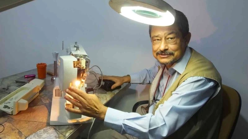 Balıkesir’de emekli müdür başarılı makine tamircisi oldu
