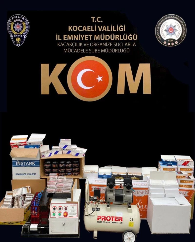 Kocaeli’de kaçak tütün operasyonu: 6 işletmeci gözaltına alındı

