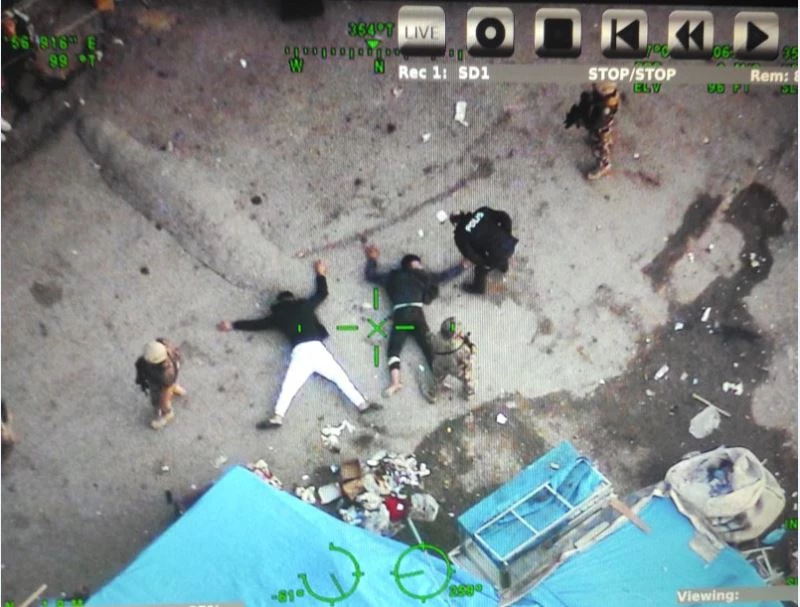 Cono mahallesine bin polisle yapılan baskında 12 zanlı gözaltına alındı
