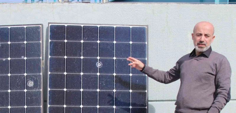 Milyonlarca liralık enerji tesisine maganda kurşunu delik açtı
