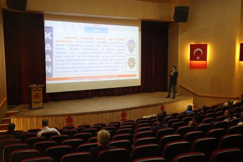 Özel güvenlikçilere “KAAN Projesi” eğitimi verildi
