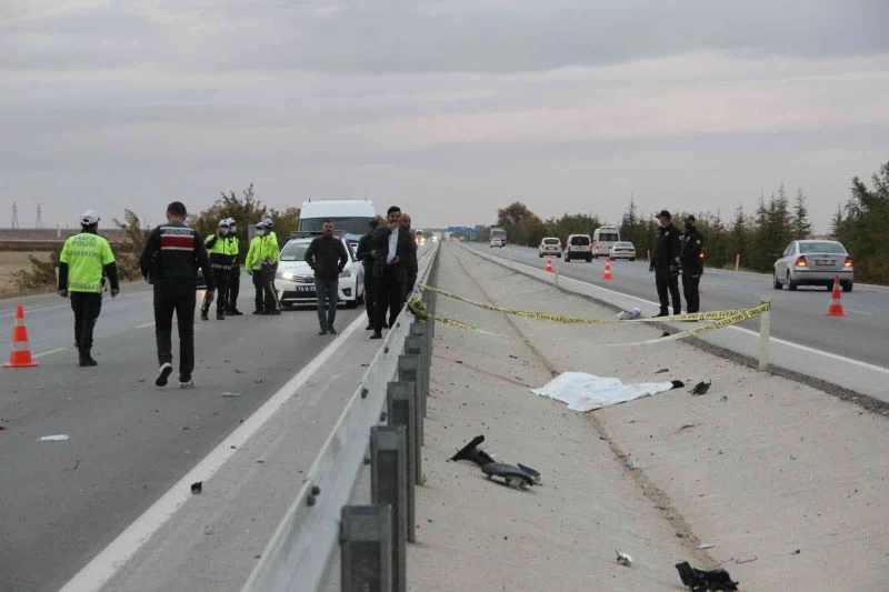 Karaman’da öğretmenin hız motoruyla feci ölümü
