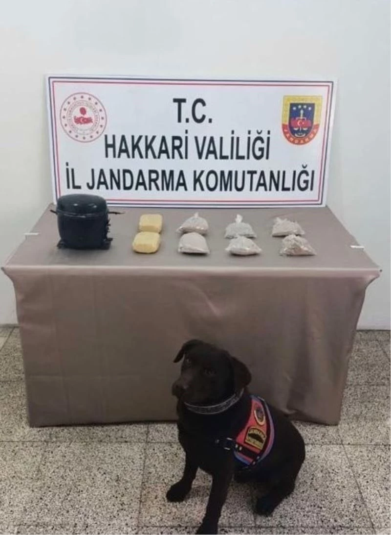 Buzdolabı kompresöründe 3 kilo eroin ele ele geçirildi
