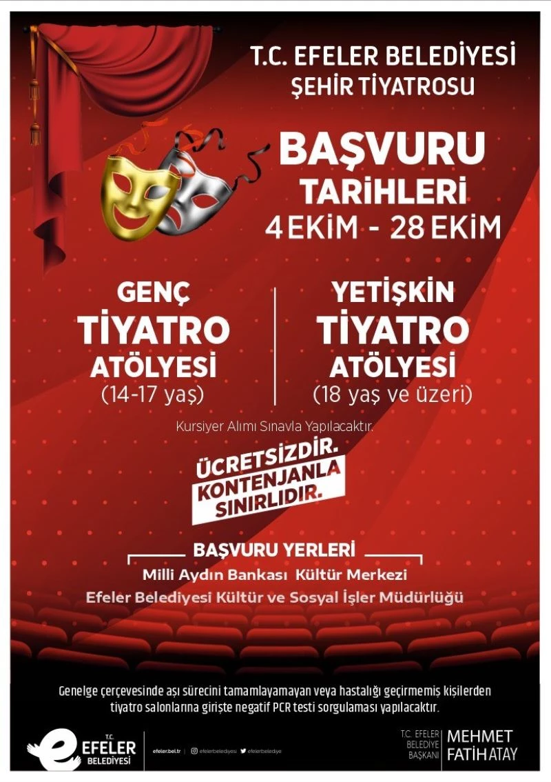 Efeler’in sanat yuvası yeni yetenekler arıyor
