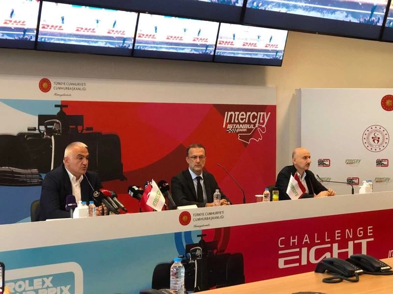 Bakan Ersoy ile Bakan İsmailoğlu, Formula 1 öncesi basın toplantısına katıldı
