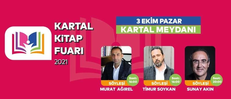 Edebiyat ve medya dünyasının ünlü kalemleri Kartal Kitap Fuarı’nda
