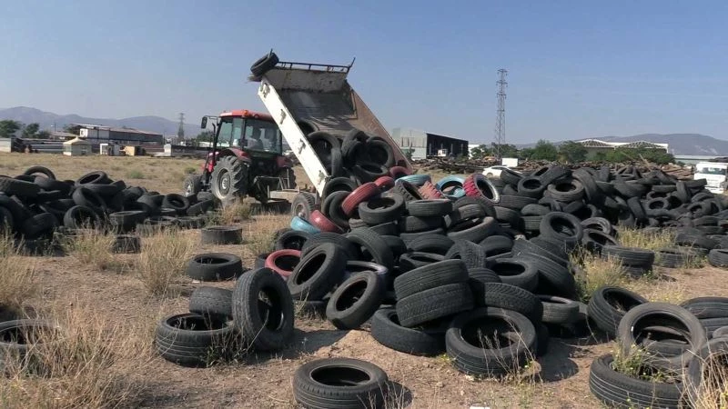 Isparta’da kullanılmayan lastikler yeniden ekonomiye kazandırılacak

