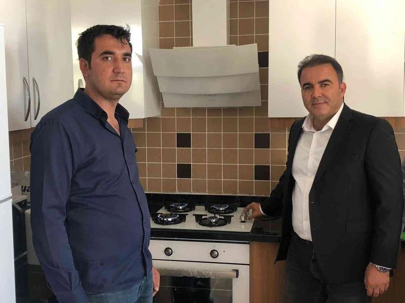 Samsat’ta doğalgaz mutfaklara ulaştı
