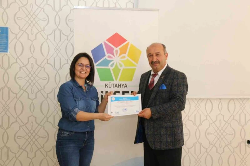 Projede görev alan öğretmenlere teşekkür belgesi
